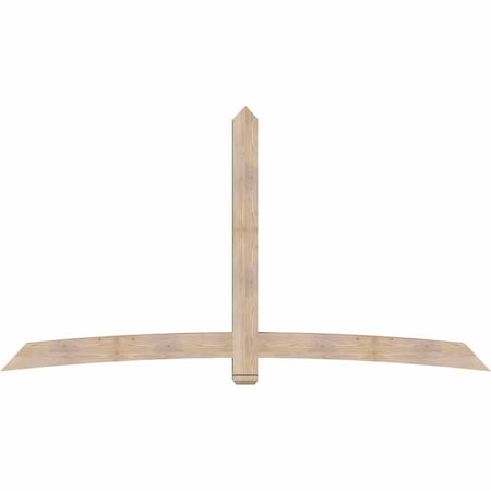 Ekena Millwork Bellingham Smooth Timber Gable Bracket, Douglas Fir, 108"W x 58"H x 5 1/2"D x 5 1/2"F, 13/12 Pitch GBW108X58X0606BEL00SDF